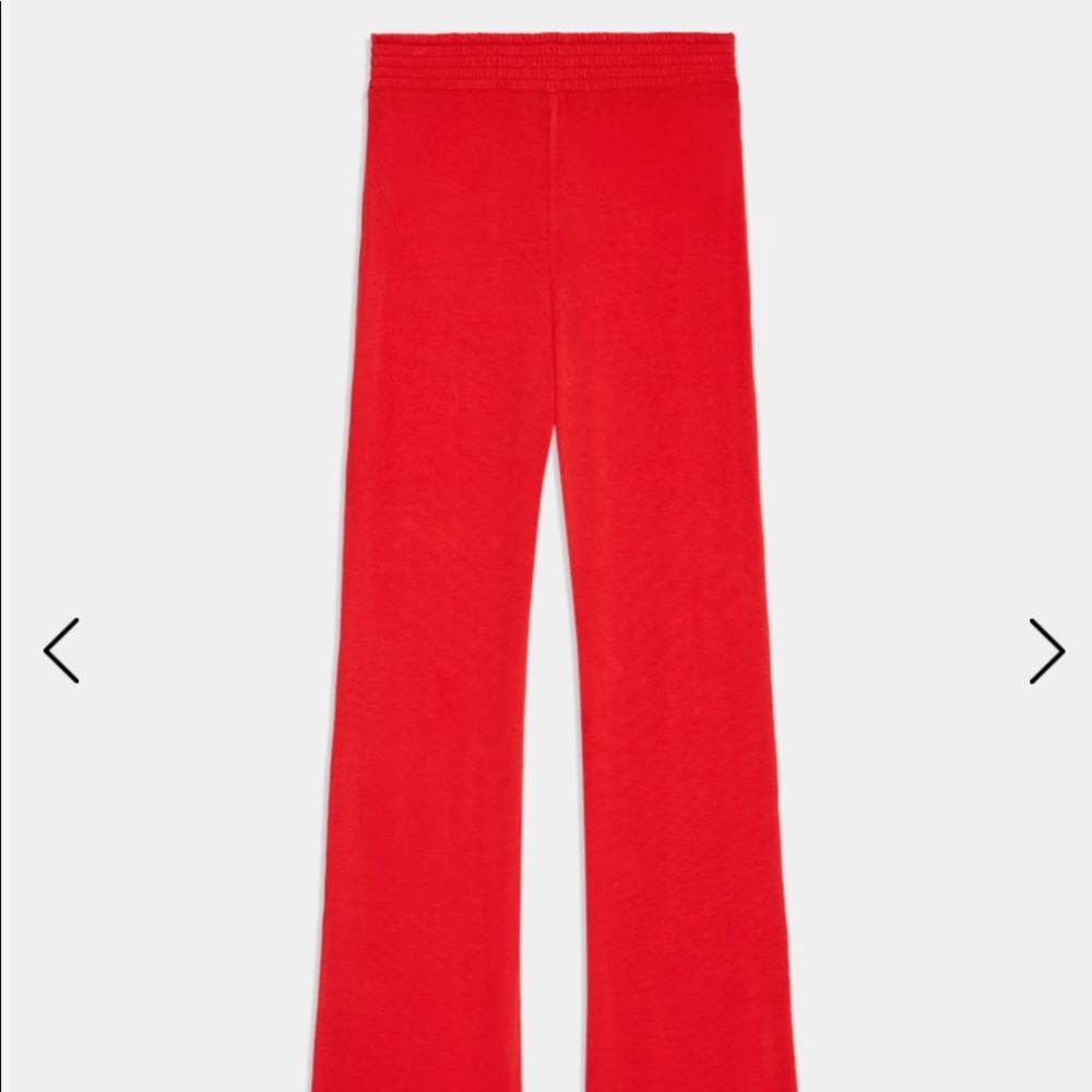 Weworewhat smocked flare pants ruby